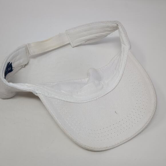 Aetna Golf Strapback Sun Visor Cap White One Size Adjustable Cotton Hit Wear - Picture 7 of 9